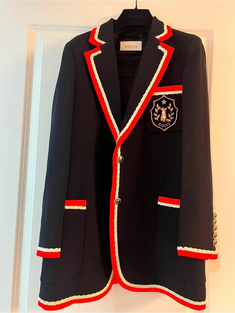 Gucci Fox Crest Blazer Jacket